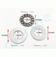 Bearing Piston Pin - Needle Thrust Bearing for Yamaha Outboard Motor 15HP 9.9HP 93341-41414 Parsun Hidea Seapro - 93341-414V1 RCMA